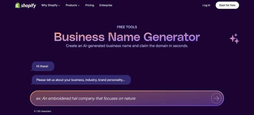 Shopify Business Name Generator Shopify Business Name Generator