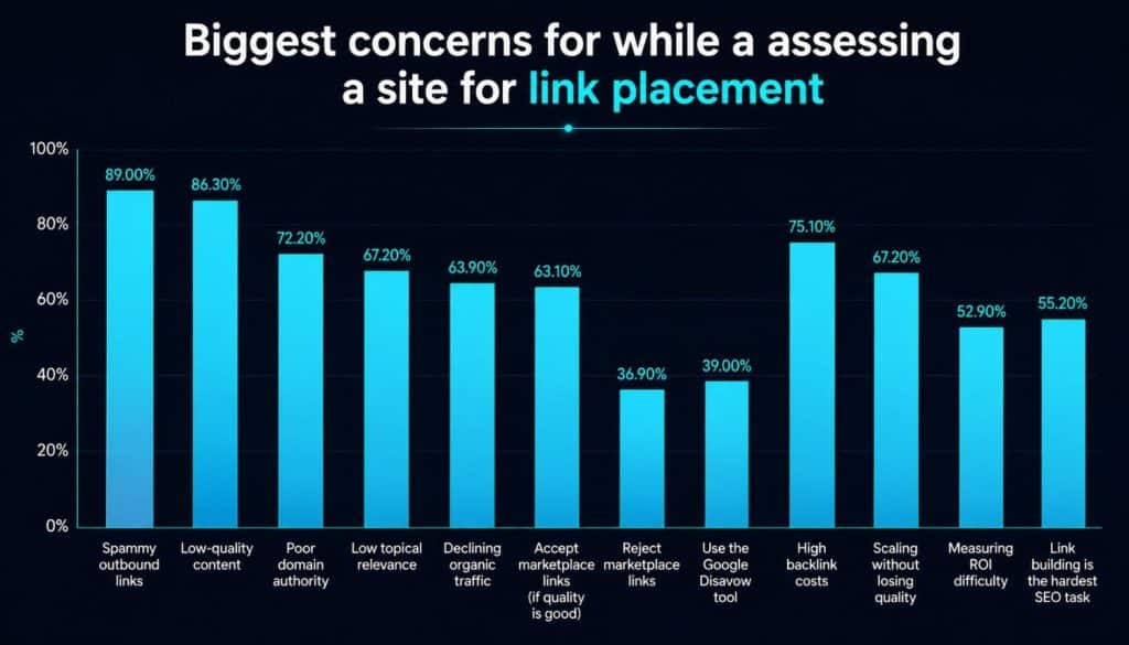 biggest concerns while assessing a site for link placement biggest concerns while assessing a site for link placement