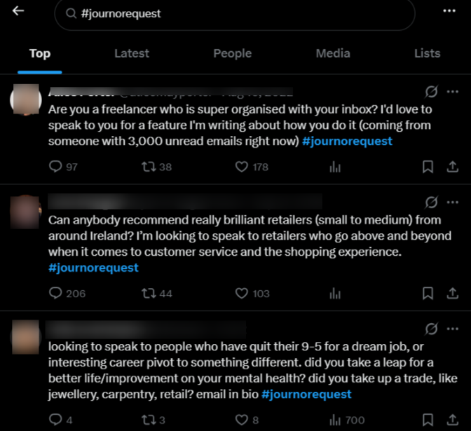 Journalist Requests on X Journalist Requests on X